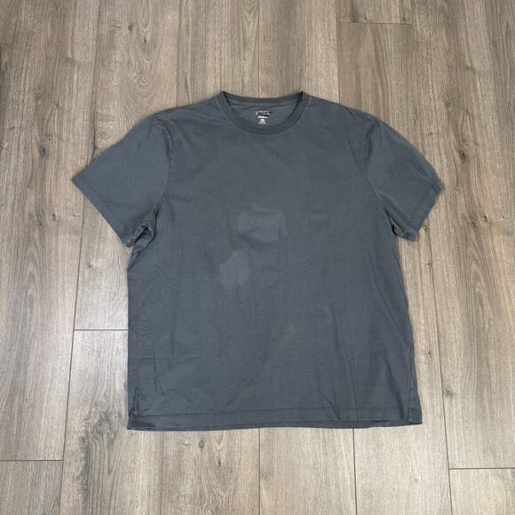 J.Crew Classic Broken-In Short Sleeve Crewneck Tee Mens 2XL Gray Pullover Cotton - Picture 2 of 8